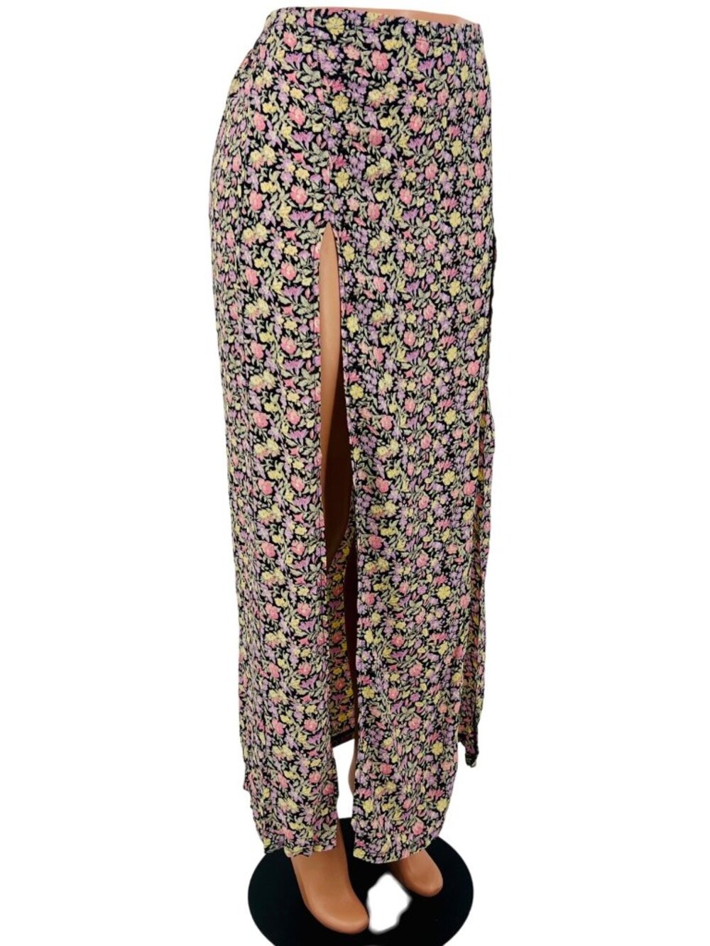 Brandy Melville Floral Double Slit Maxi Skirt S | Boho Cottagecore Y2K John Galt - Picture 6 of 16